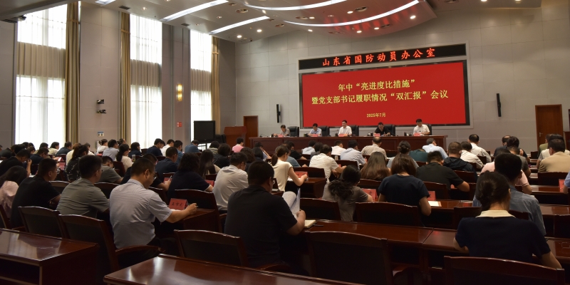 省国动办召开年中“亮进度比措施”暨党支部书记履职情况“双汇报”评议会议